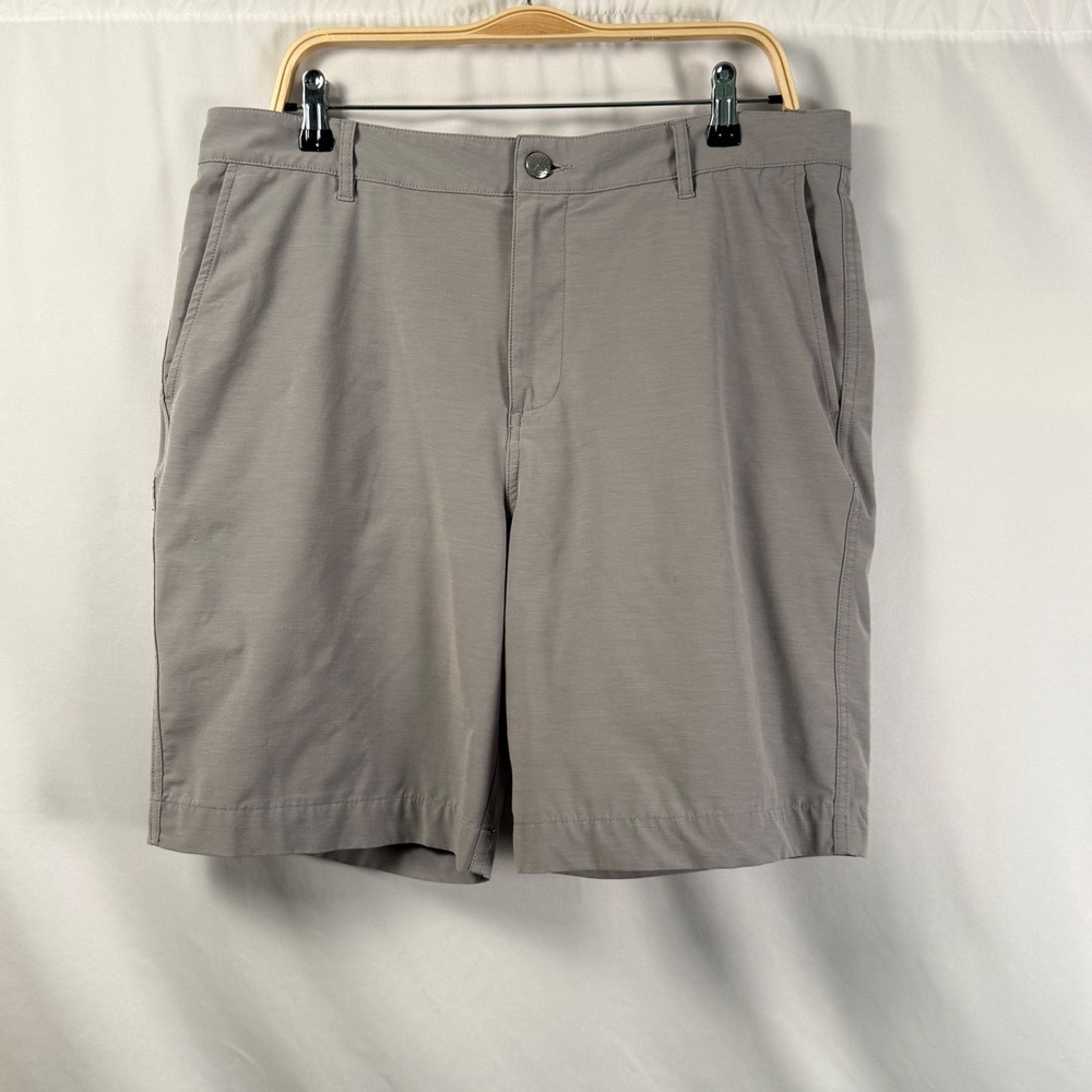 Faherty All Day Shorts Mens 36 Gray Hybrid Board Quick Dry Drawstring Stretch 9"